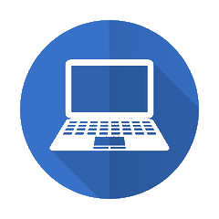 Blue Workstation Icon